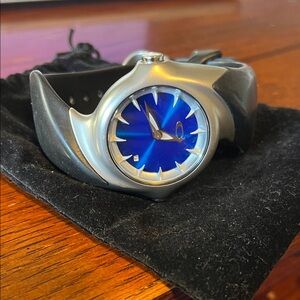 Oakley Silver and Blue Crush 2.0 Watch